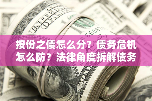武汉按份之债怎么分？债务危机怎么防？法律角度拆解债务分配与风险自保指南