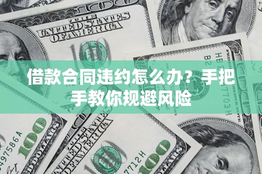 武汉借款合同违约怎么办？手把手教你规避风险