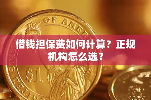 武汉借钱担保费如何计算？正规机构怎么选？