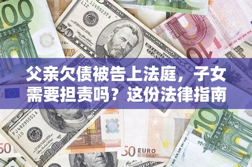 武汉父亲欠债被告上法庭，子女需要担责吗？这份法律指南必须看完