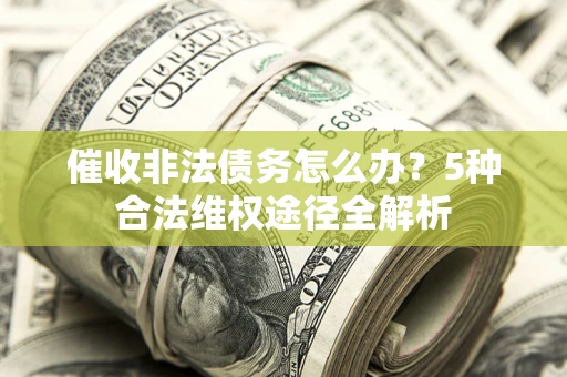 武汉催收非法债务怎么办？5种合法维权途径全解析