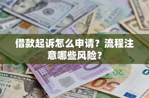 武汉借款起诉怎么申请？流程注意哪些风险？